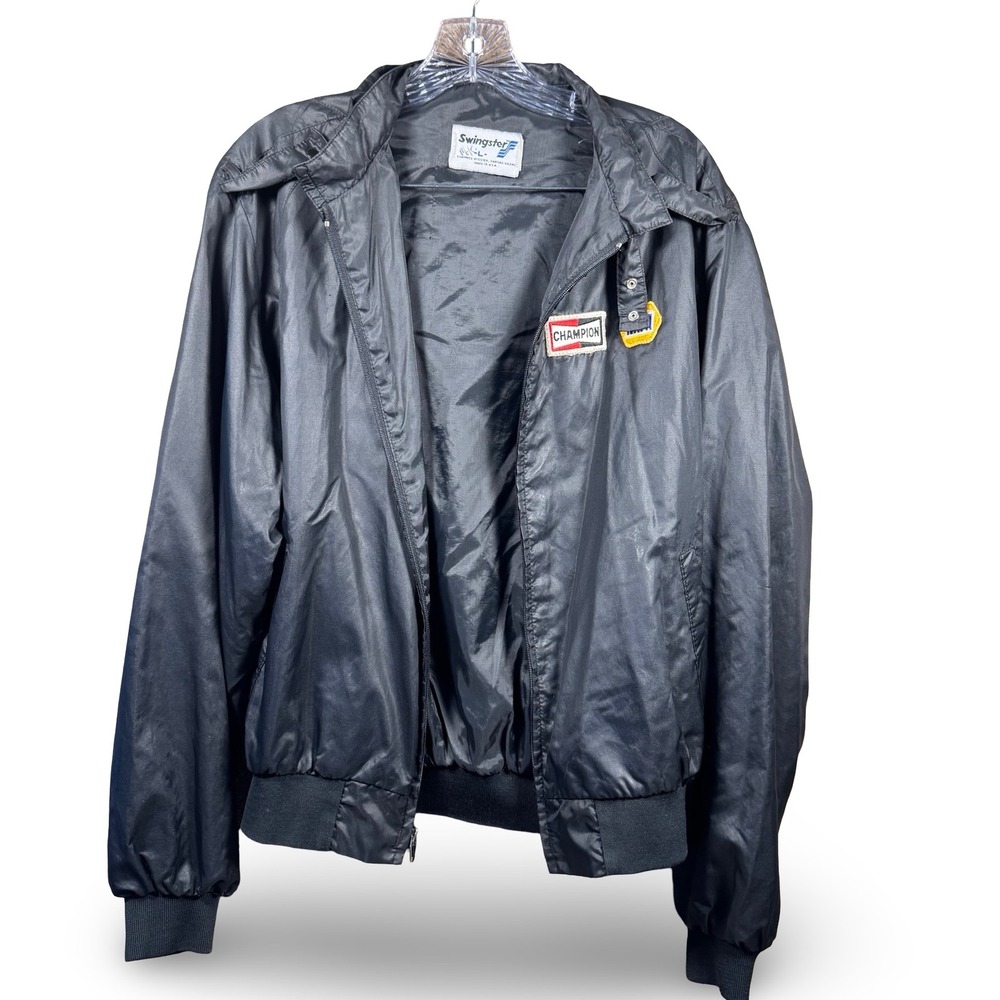 VTG‎ Swingster Windbreaker Large L Lightweight Patchwear Jacket USA 90s 80s NAPA